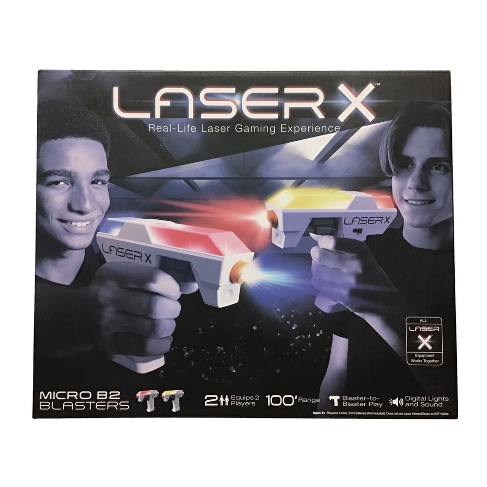 Laser X Two Player Micro B2 2 Blaster Laser Tag Gaming Set NEW NIB